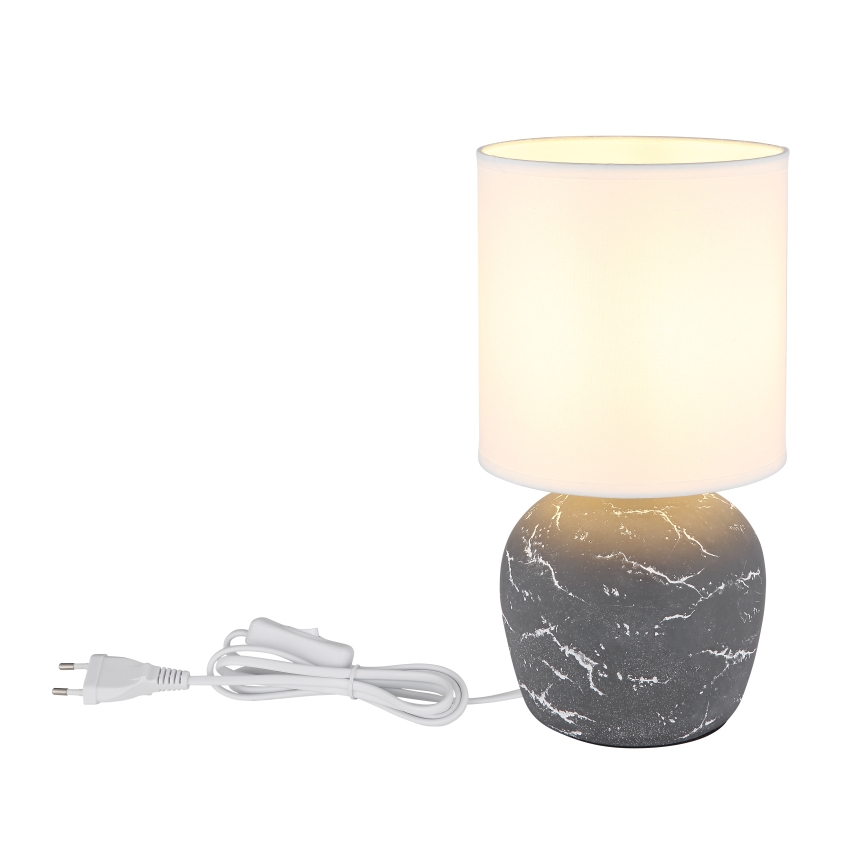 Globo - Galda lampa 1xE14/40W/230V pelēka