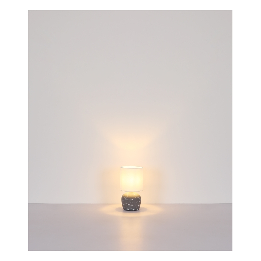 Globo - Galda lampa 1xE14/40W/230V pelēka
