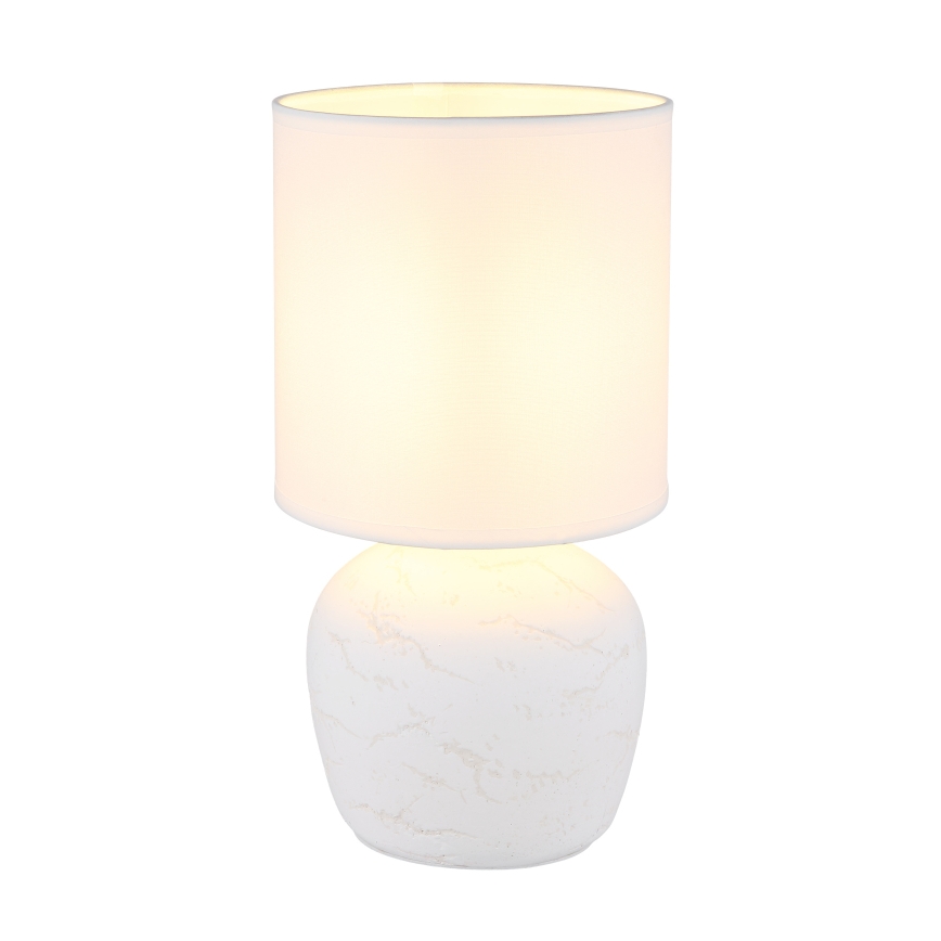Globo - Galda lampa 1xE14/40W/230V balta