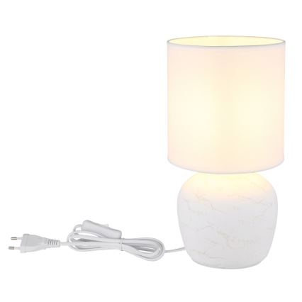 Globo - Galda lampa 1xE14/40W/230V balta