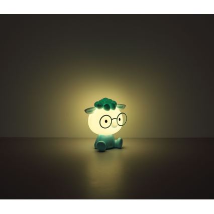 Globo - LED Aptumšojama uzlādējams bērnu nakts lampiņa LED/1W/5V 500 mAh zila