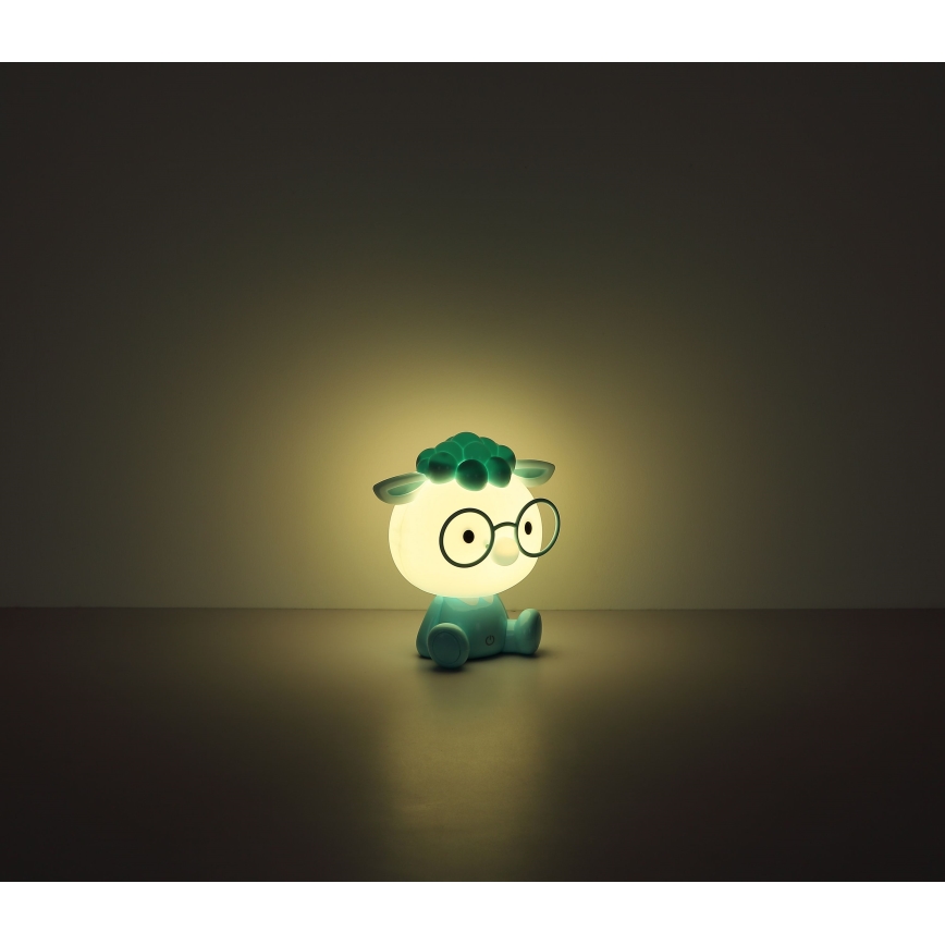 Globo - LED Aptumšojama uzlādējams bērnu nakts lampiņa LED/1W/5V 500 mAh zila