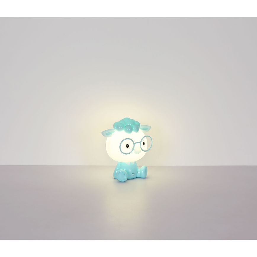 Globo - LED Aptumšojama uzlādējams bērnu nakts lampiņa LED/1W/5V 500 mAh zila
