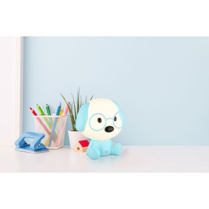 Globo - LED regulējama uzlādējama bērnu nakts lampa LED/1W/5V 500 mAh zila