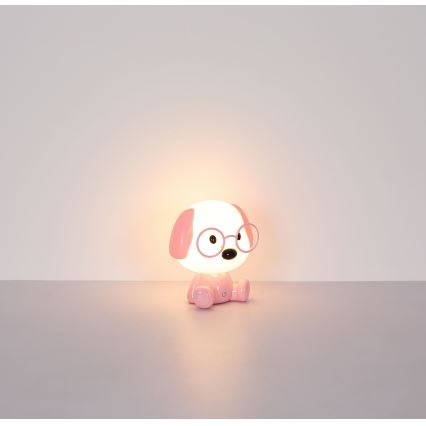 Globo - LED regulējama uzlādējama bērnu nakts lampa LED/1W/5V 500 mAh rozā