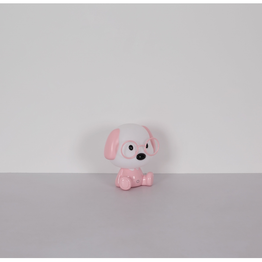 Globo - LED regulējama uzlādējama bērnu nakts lampa LED/1W/5V 500 mAh rozā