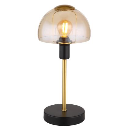 Globo - Galda skārienvadāma lampa 1xE14/25W/230V melna/zelta