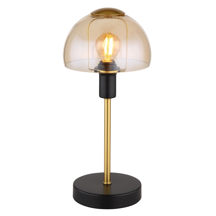 Globo - Galda skārienvadāma lampa 1xE14/25W/230V melna/zelta
