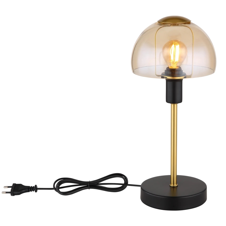Globo - Galda skārienvadāma lampa 1xE14/25W/230V melna/zelta
