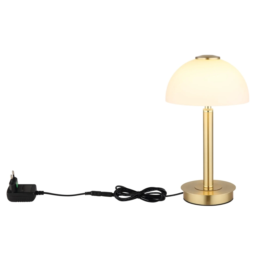 Globo - LED aptumšojama pieskāriena galda lampa LED/7W/230V 3000K misiņš