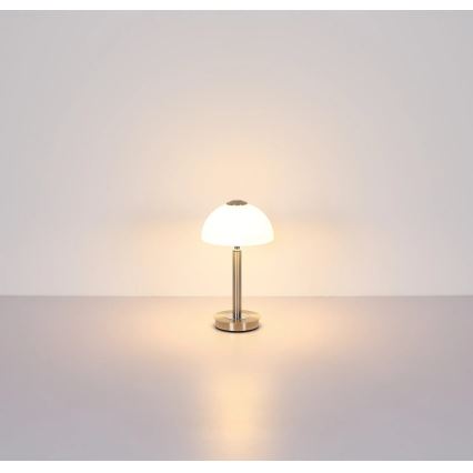 Globo - LED aptumšojama skārienjūtīga galda lampa LED/7W/230V 3000K matēts hroms