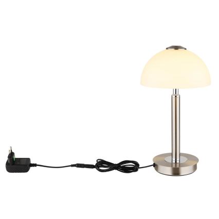 Globo - LED aptumšojama skārienjūtīga galda lampa LED/7W/230V 3000K matēts hroms