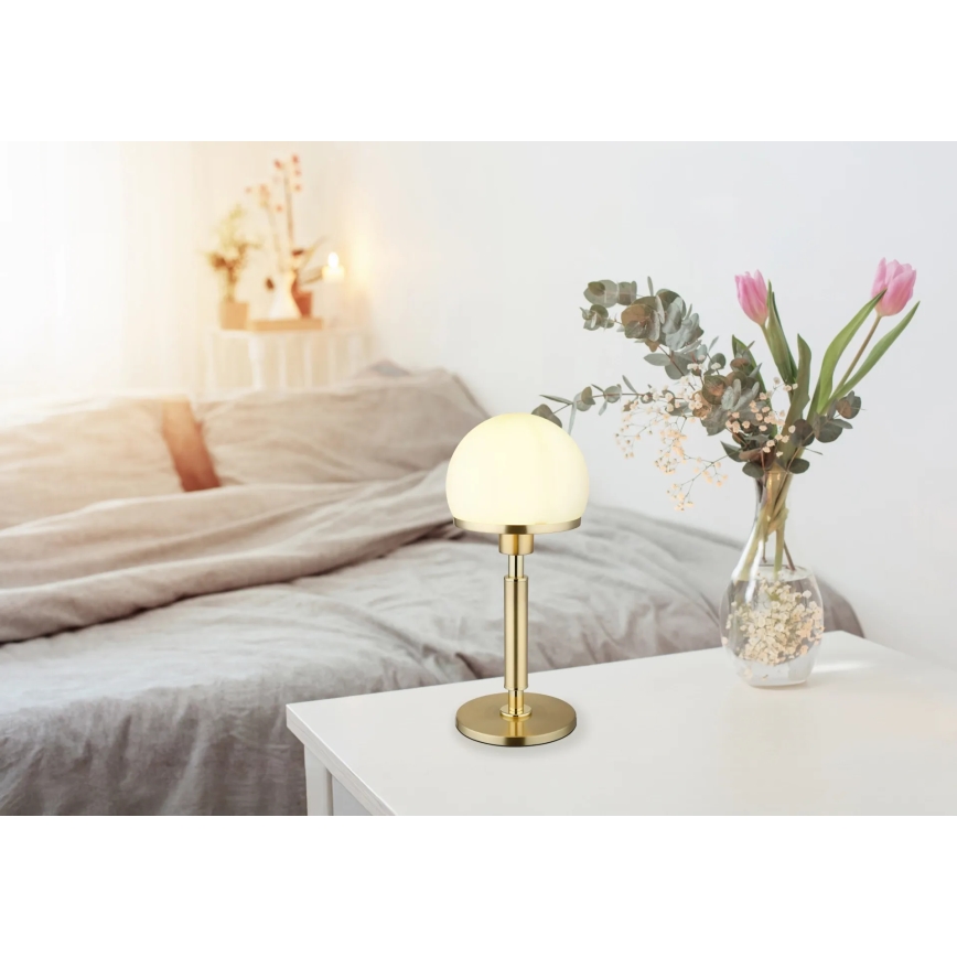 Globo - Galda lampa 1xE27/40W/230V zelta