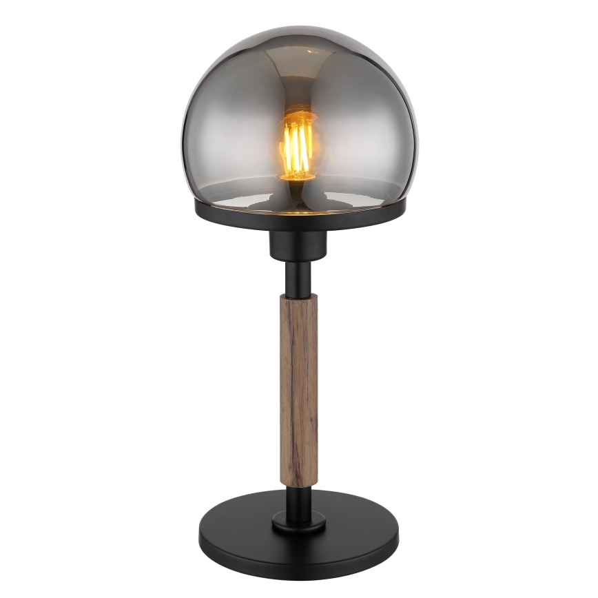 Globo - Galda lampa 1xE27/40W/230V melna/brūna
