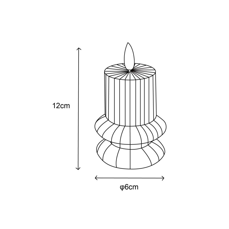 Globo - KOMPLEKTS 2x LED Svece LED/0,06W/3V 1xCR2032 210 mAh