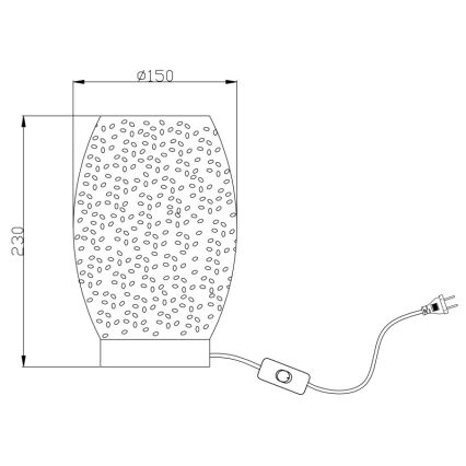 Globo - Galda lampa 1xE27/40W/230V