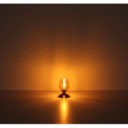 Globo - Galda skārienvadāma lampa 1xE14/25W/230V misiņš