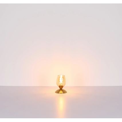 Globo - Galda skārienvadāma lampa 1xE14/25W/230V misiņš
