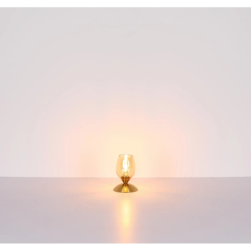 Globo - Galda skārienvadāma lampa 1xE14/25W/230V misiņš
