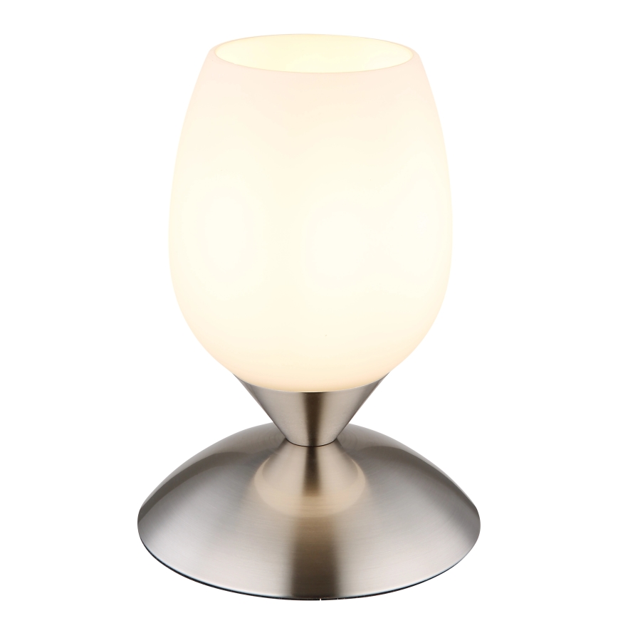 Globo - Galda skārienvadāma lampa 1xE14/25W/230V matēts hroms
