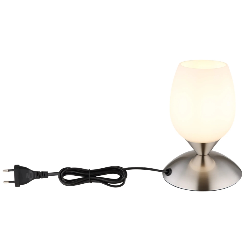 Globo - Galda skārienvadāma lampa 1xE14/25W/230V matēts hroms
