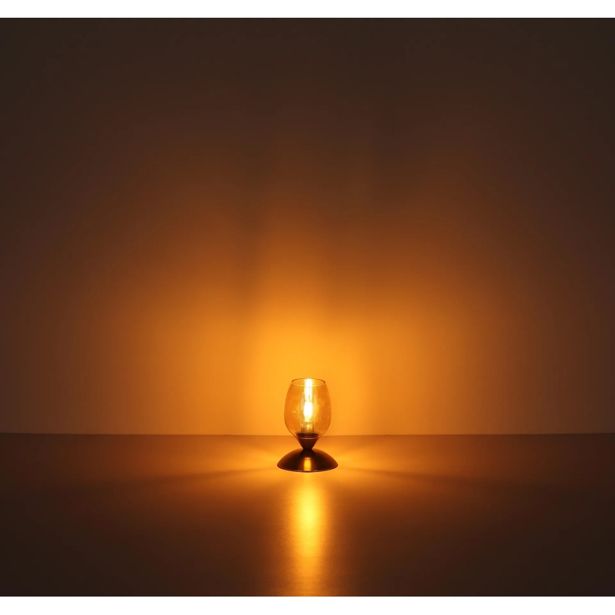 Globo - Galda skārienvadāma lampa 1xE14/25W/230V melna