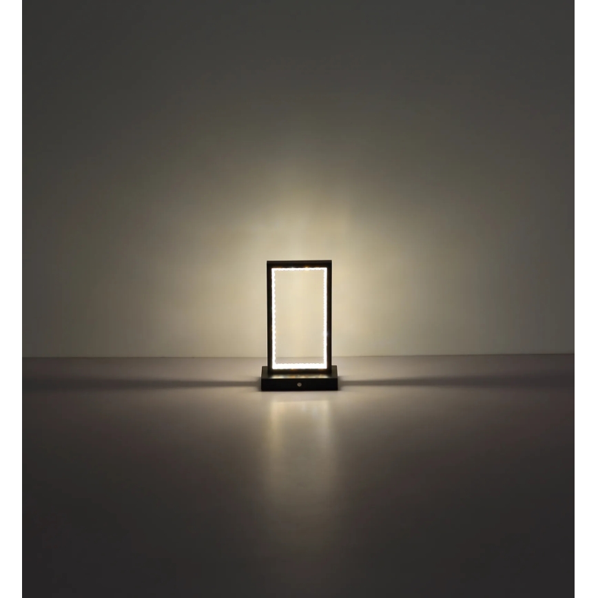 Globo - LED Aptumšojama skārienvadāma galda lampa LED/3W/3,7V 2700K/4000K/6500K 1800 mAh USB melna