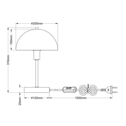 Globo - Galda lampa 1xE14/40W/230V