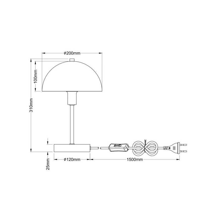 Globo - Galda lampa 1xE14/40W/230V