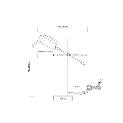 Globo - Galda lampa 1xE14/25W/230V