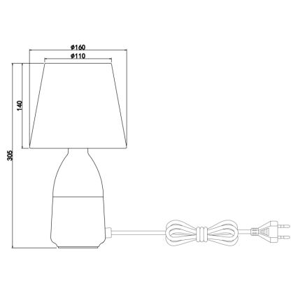 Globo - Galda lampa 1xE14/40W/230V