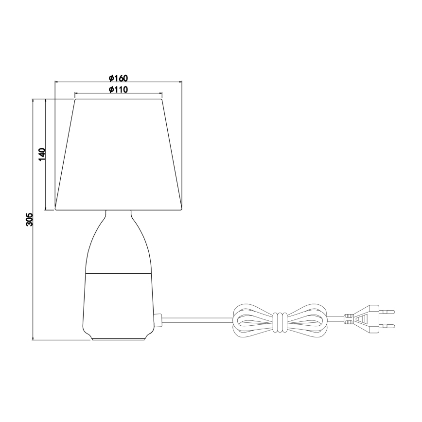 Globo - Galda lampa 1xE14/40W/230V