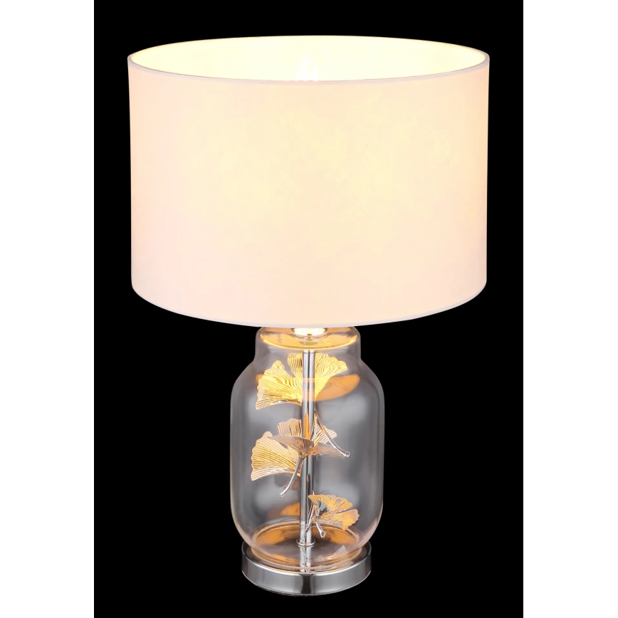 Globo - Galda lampa 1xE27/40W/230V balta