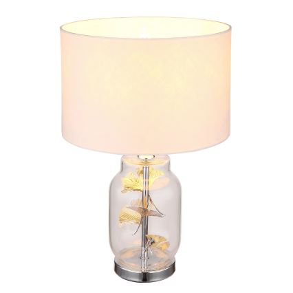 Globo - Galda lampa 1xE27/40W/230V balta