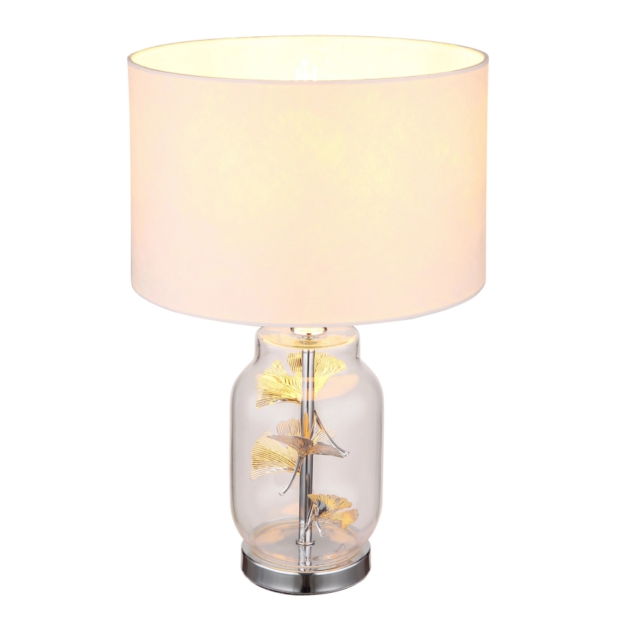 Globo - Galda lampa 1xE27/40W/230V balta