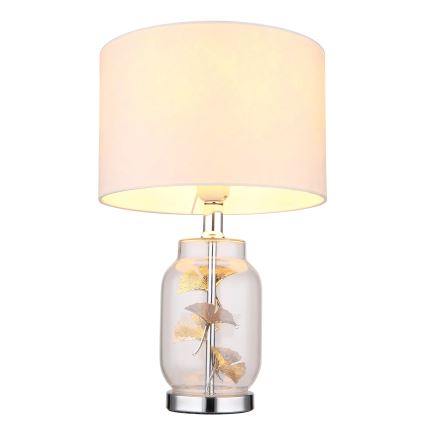 Globo - Galda lampa 1xE27/40W/230V balta