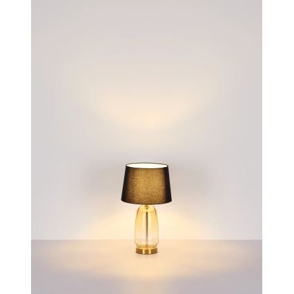 Globo - Galda lampa 1xE27/40W/230V melna/brūna