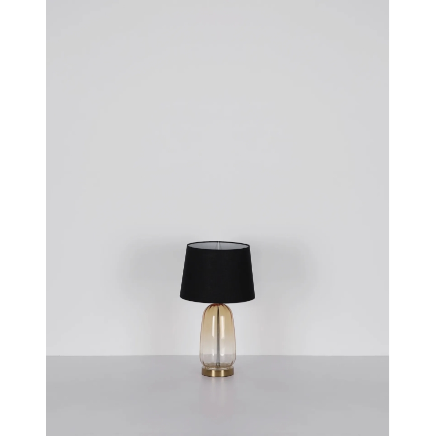 Globo - Galda lampa 1xE27/40W/230V melna/brūna
