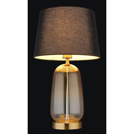 Globo - Galda lampa 1xE27/40W/230V melna/brūna
