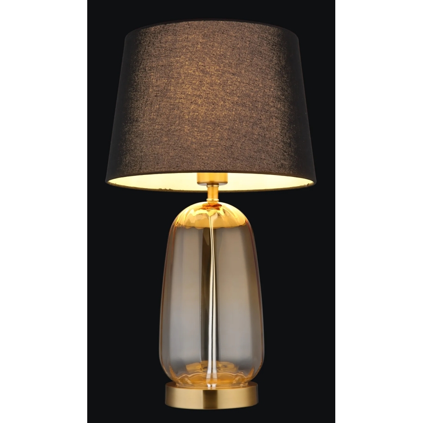 Globo - Galda lampa 1xE27/40W/230V melna/brūna