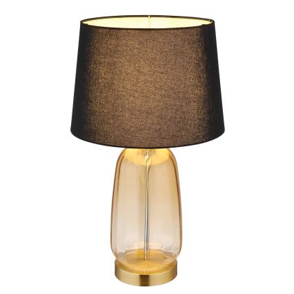 Globo - Galda lampa 1xE27/40W/230V melna/brūna