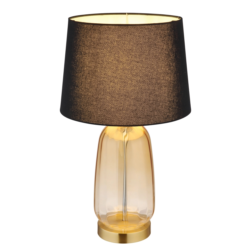 Globo - Galda lampa 1xE27/40W/230V melna/brūna