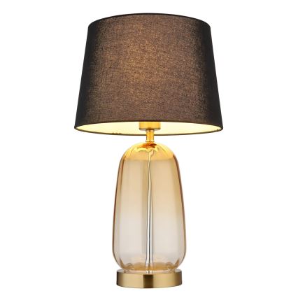 Globo - Galda lampa 1xE27/40W/230V melna/brūna