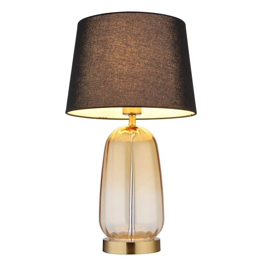 Globo - Galda lampa 1xE27/40W/230V melna/brūna