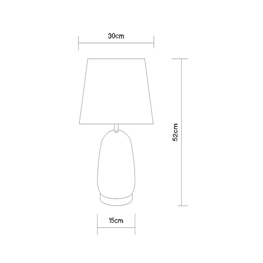 Globo - Galda lampa 1xE27/40W/230V melna/brūna