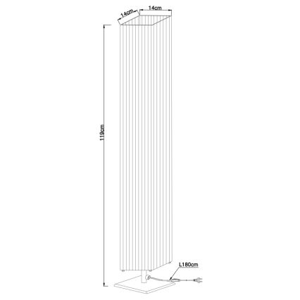 Globo - Stāvlampa 2xE27/40W/230V