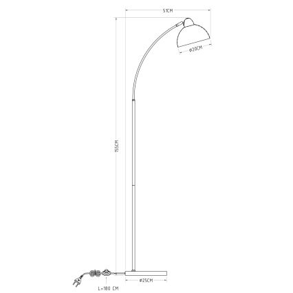 Globo - Stāvlampa 1xE27/40W/230V