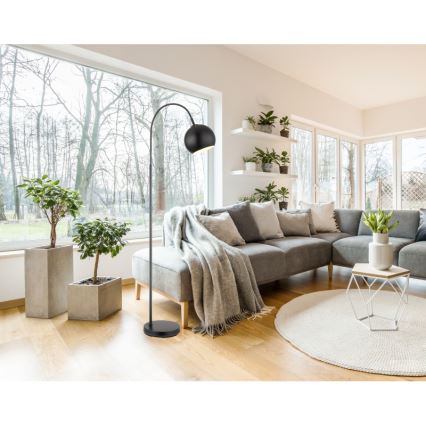 Globo - Grīdas stāvlampa 1xE27/60W/230V melna