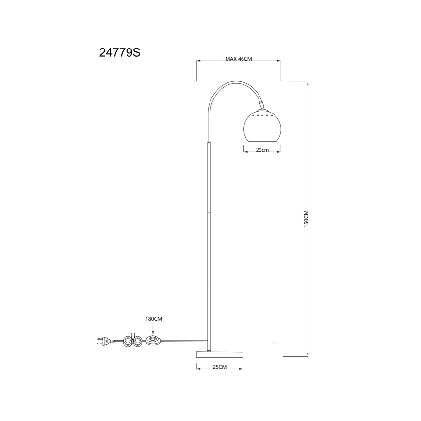Globo - Grīdas stāvlampa 1xE27/60W/230V bēša