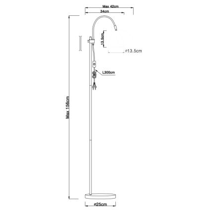 Globo - Stāvlampa 1xE14/40W/230V